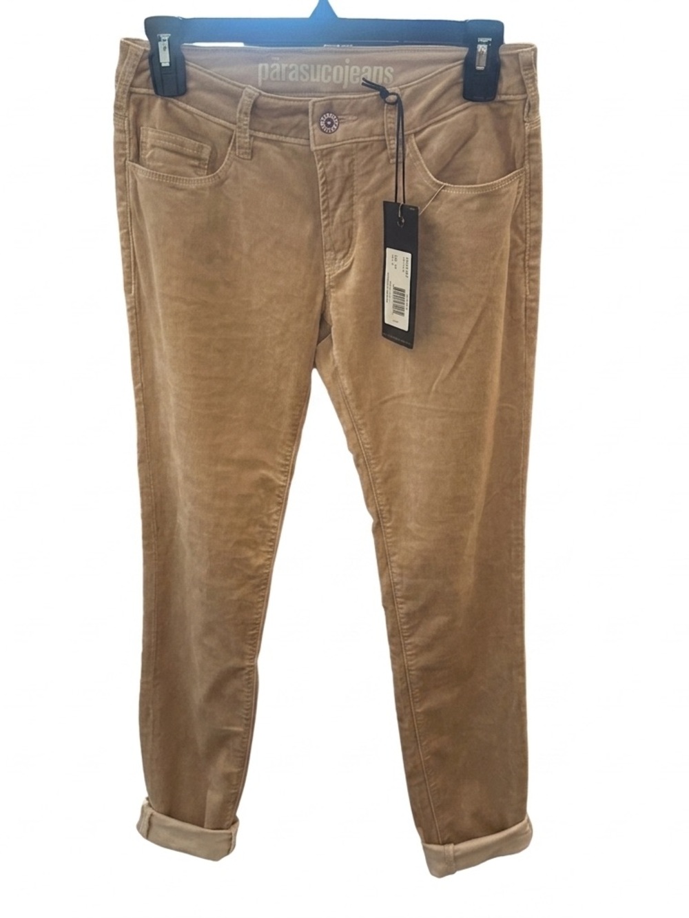 Parasuco Women's Tan Corduroy Skinny Pants